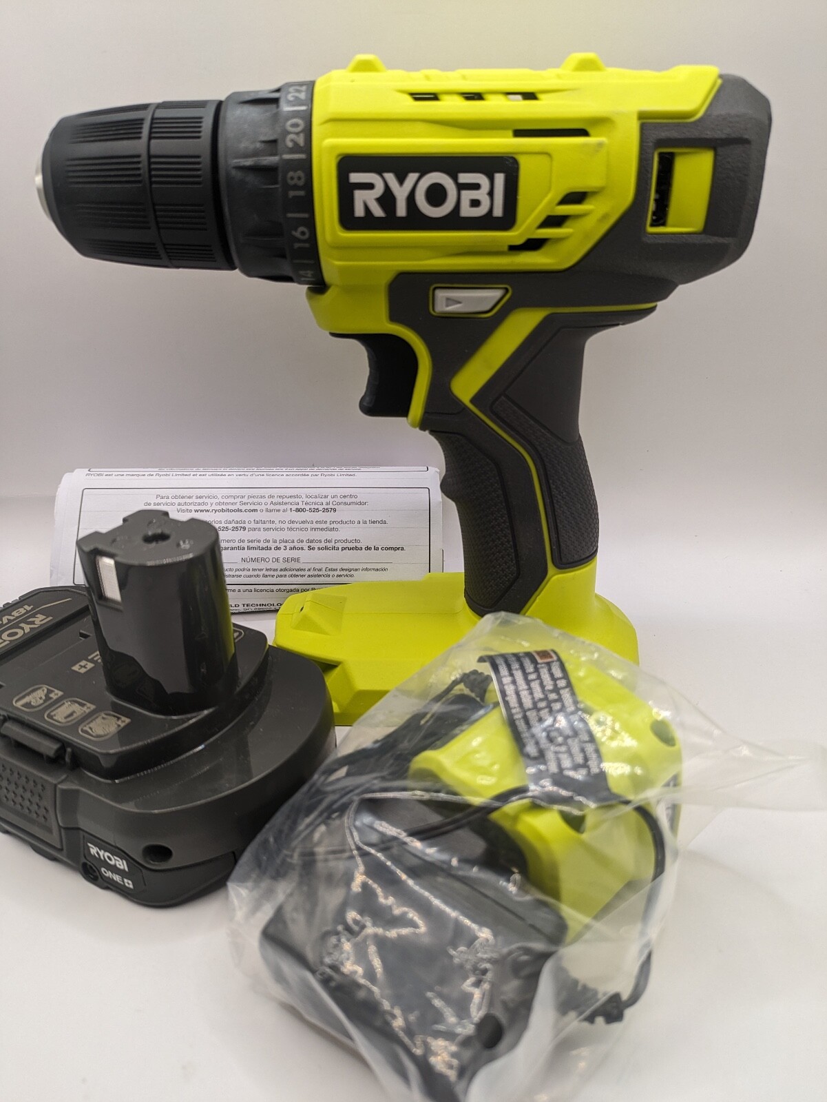 RYOBI ONE+ PDD209K 18V Cordless 3/8" Drill/Driver Kit (1.5 Ah Battery Included) 33287188017 eBay