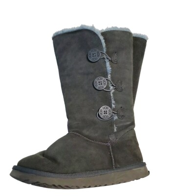 UGG Bailey Button II Boot for Women, Size 8 - Gray for sale online