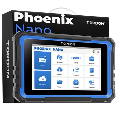  2025 TOPDON Phoenix Nano 32+ OBD2 Scanner OE-level All System Diagnostic Tool