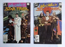 DC Who's Who Star Trek #1 & #2 Comics-History Of The DC Universe -VF 8.0