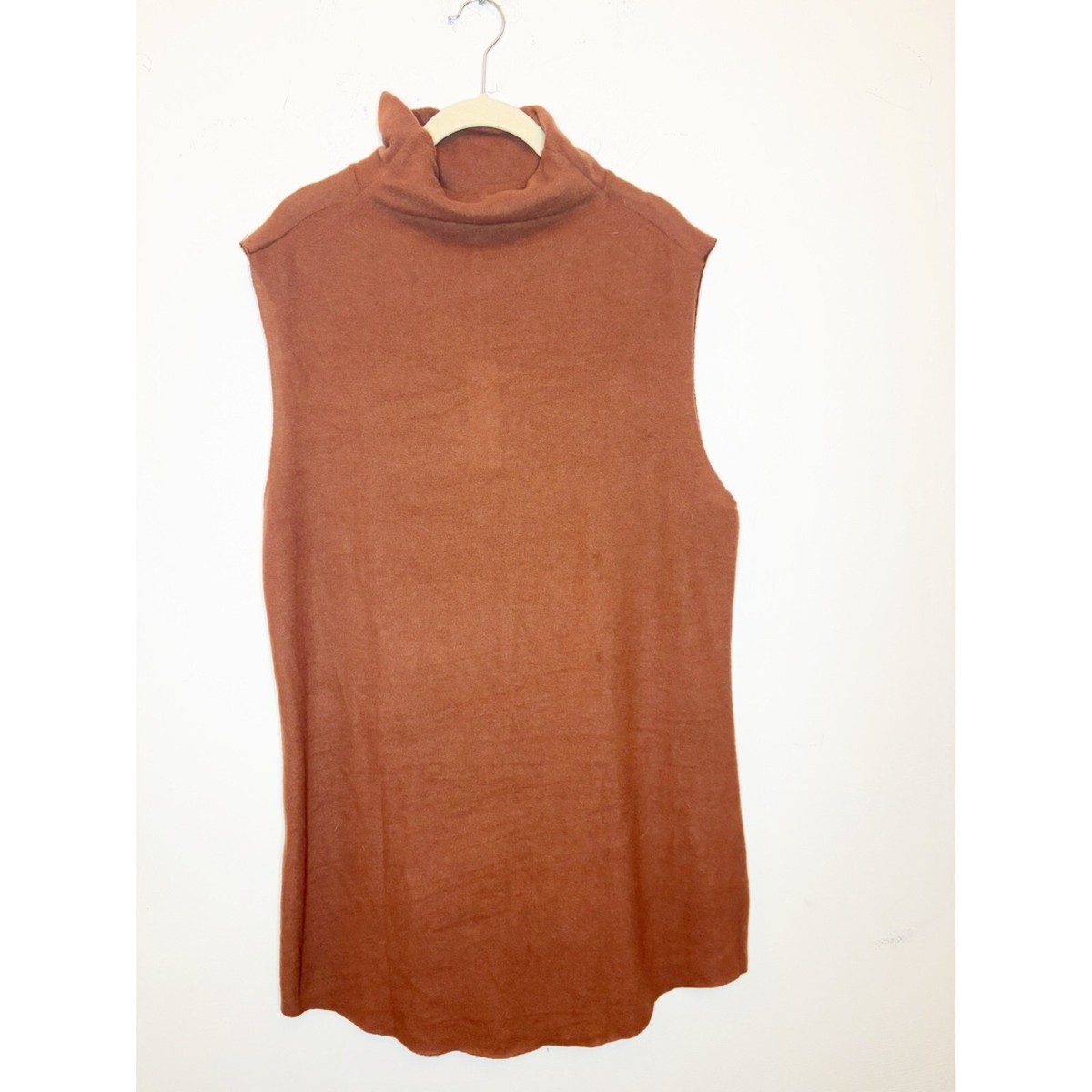 joah brown mini dress Asymmetrical Button Mini Dress: Natural Luxe Knit main image 1