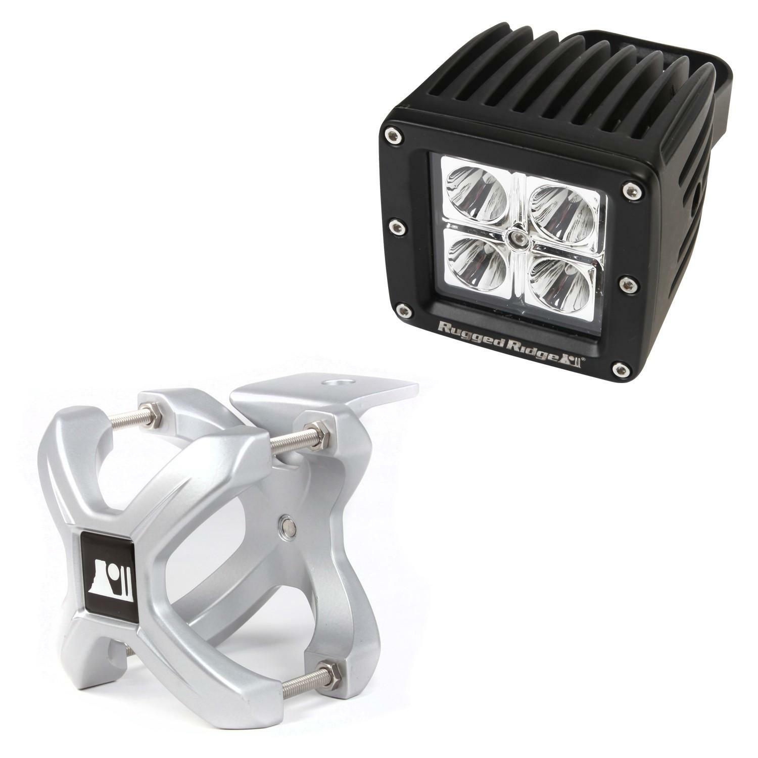Kit d'éclairage LED avec pince X-Clamp pour un spot argenté directionnel puissant