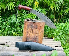 Cuchillo kukri de caza EGKH-12 pulgadas-hecho a mano Suvival Khukuri-machete espiga completa