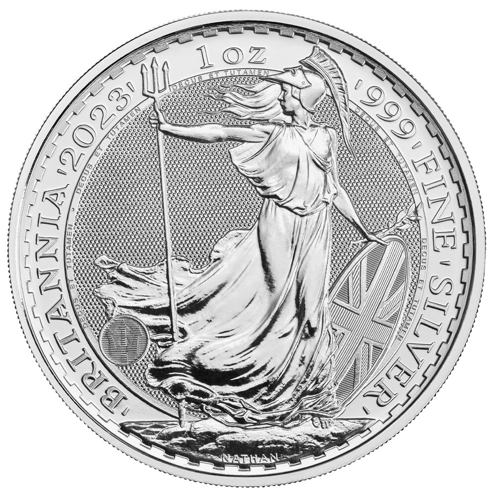はるぽん[2023]ブリタニア銀貨25枚 Roll of 25 - 2023 U.K. 2 Pound Silver King Charles Britannia
