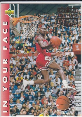 MICHAEL JORDAN In Your Face Upper Deck SLAM DUNK CHAMPION Bulls