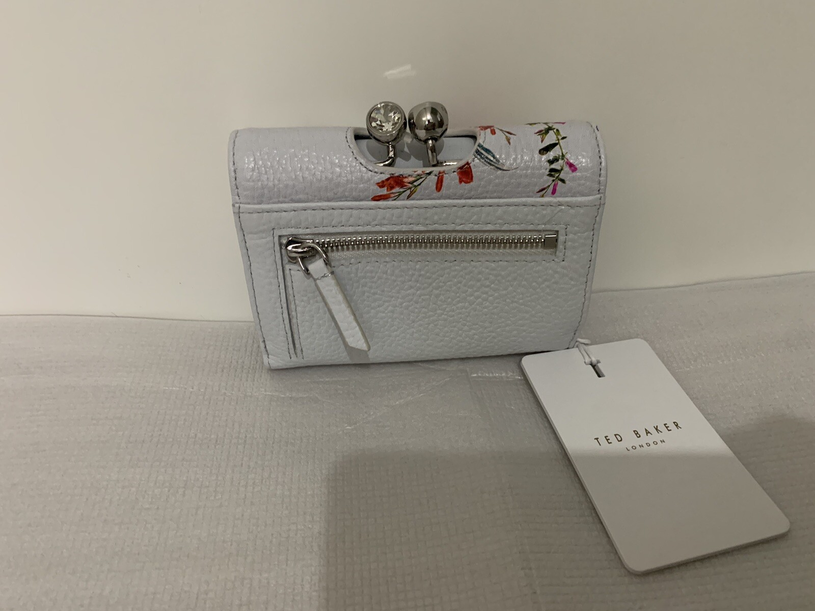 BNWT Ted Baker Maezie Jamboree Bobble Matinee Purse,Colour Mid-Grey,💯RARE Small image 4