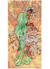 "The Winter" Printed Canvas for Tapestry Needlepoint Orchidea 3428Q