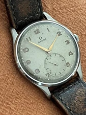 Omega 30t2 Jumbo Calatrava Sub-seconds 1940s Watch Original Dial Patina