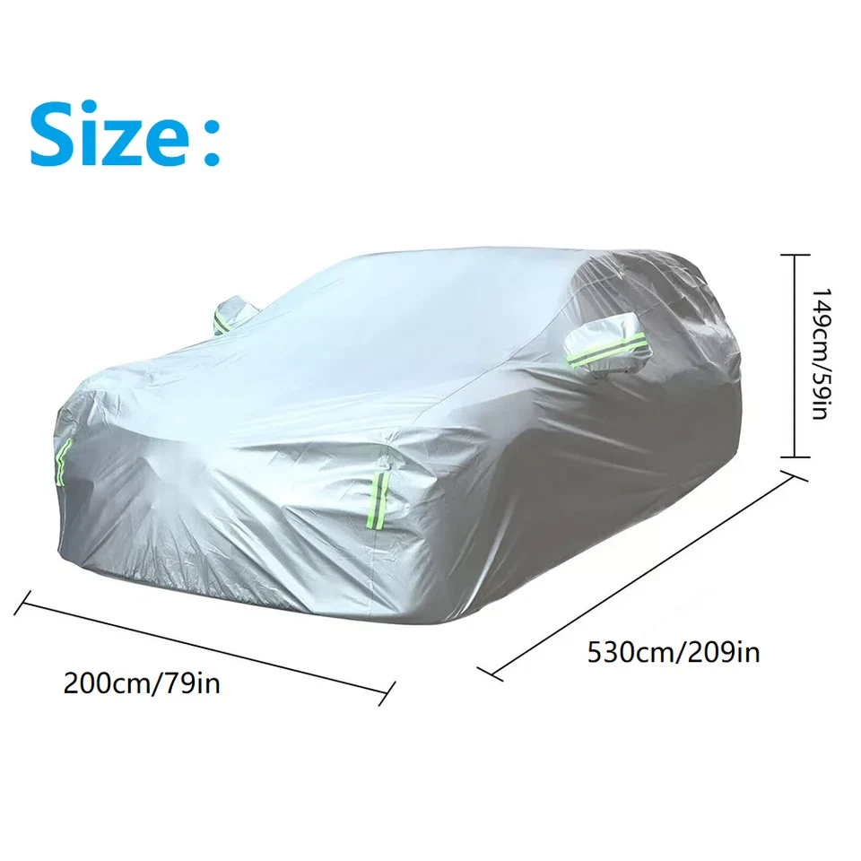 For Buick Park Avenue Car Cover 190T Outdoor All Weather UV Dust Car Protection - Imagem 2 de 4