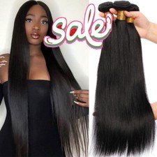 CLEARANCE Straight Loose Wave Virgin Human Hair Extensions 3 Bundles Weave Wefts