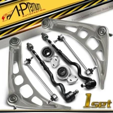 A-Premium Front Lower Control Arm Kits Tie Rod Sway Bar Links for BMW 3 Series