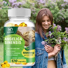Angelica Sinensis 1000 mg - Dong Quai - Alivio del síndrome premenstrual, equilibrio de estrógenos, VEGANO