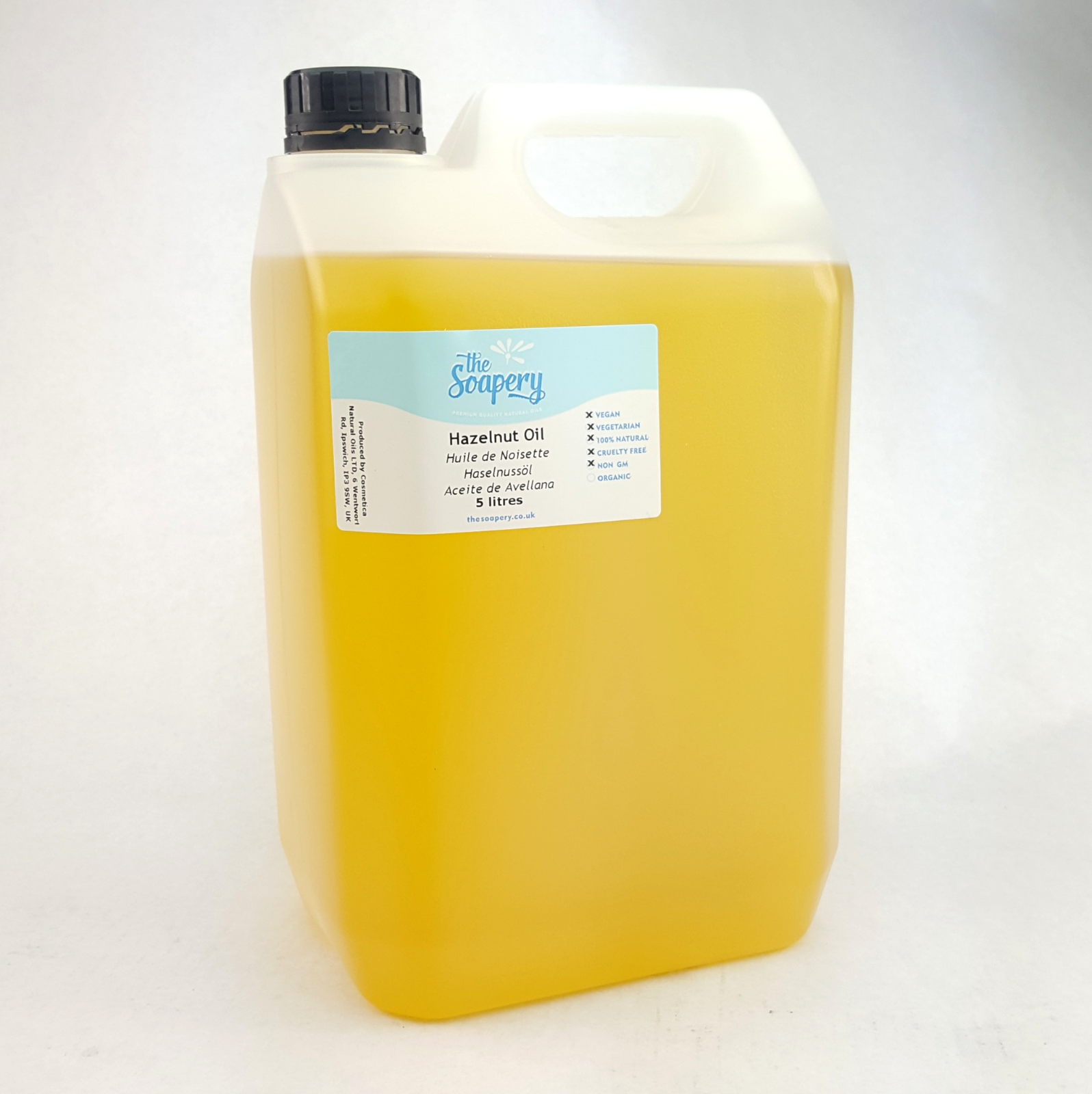 Hazelnut Oil 5 Litre Natural Massage Carrier Oil 100% Pure