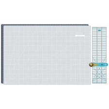 Zestaw mat tnących Semplix A1 szara/turkusowa mata 90x60cm przecinarka rolkowa linijka zrób to sam