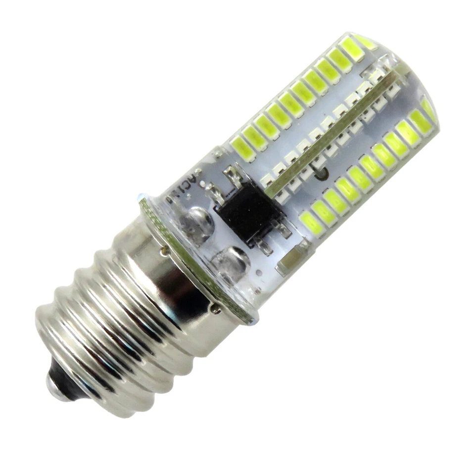 10pcs E17 Intermediate C9 LED Light Microwave Bulb 80 3014 SMD Lamp 120V/6500K - Image 3 of 4