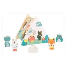 Janod Pure Shape Sorter Kids Children Toddler Wooden Learning Toy Activity 18M+