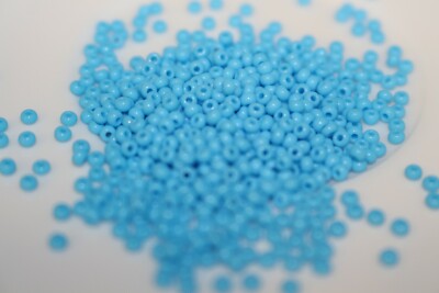 1800St. Rocailles Perlen Preciosa 10/0 Natural Opaque 20g Glasperlen 63020