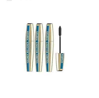 3 x loreal L'ORÉAL PARIS Volume Million Lashes Mascara Waterproof >Black /Neu