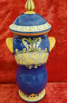 Pfaltzgraff Villa Della Luna 15'' Pasta Jar & Lid W/ Seal