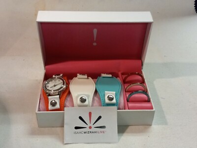 Brand New , Never worn Issac Mizrahi Live! Watch. Isaac Mizrahi Live! Crystal Silver Tone Luxury Watch New in  main image 3