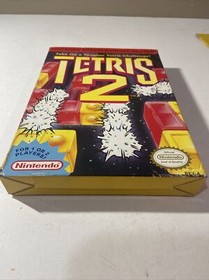 Tetris 2 w/ Poster Nintendo Entertainment System NES Complete in Box CIB