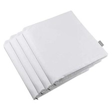 4-Pack 100 Cotton Comfortable Solid Decorative Throw 18x18 inch/ 45x45cm White