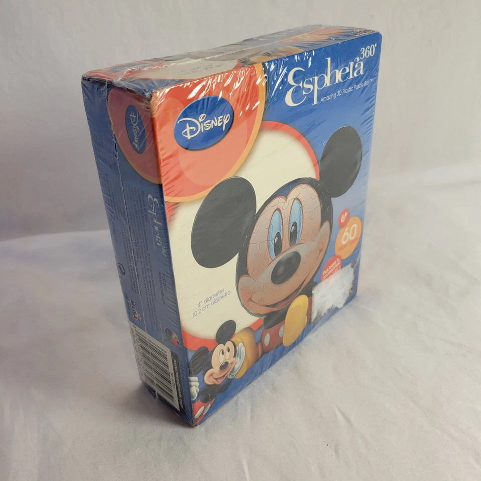 Mickey Mouse Disney Espera 360 3D Globo Bola Puzzle 60 Piezas Mega 2008 Sellado Foto 3 de 4