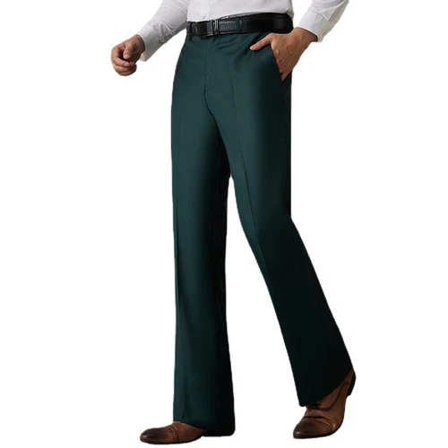 Herren Glockenboden Schlaghose schmal elegant Bootcut formelle Hose Passform Retro 60er 70er - Bild 20 von 27