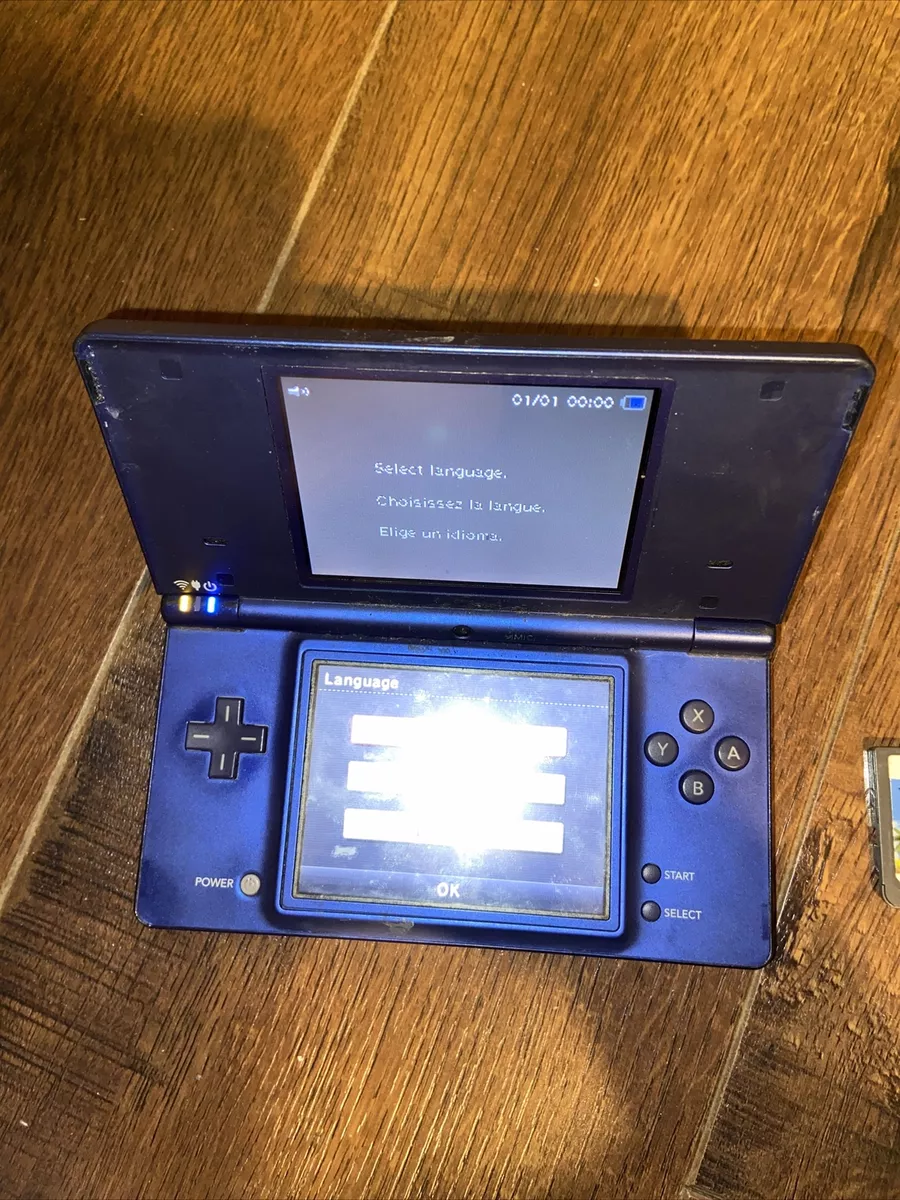 Nintendo DSi Metallic Blue Handheld System Japan NTSC & PKEMON Dash