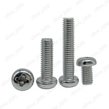 M2 M2.5 M3 M4 M5 M6 M8 304 Stainless Steel Phillips Cross Small Pan Head Screws 