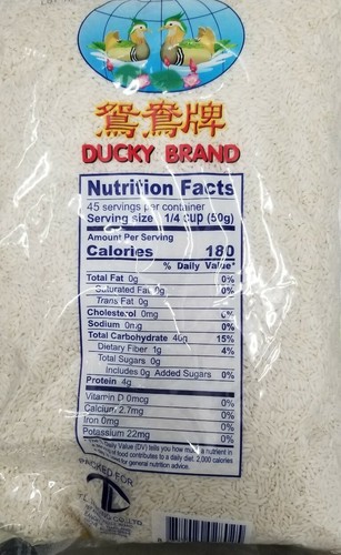 Sweet Thai Rice (Sanpatong) - 10 Pfund Tasche (Ducky Brand) - Bild 2 von 3