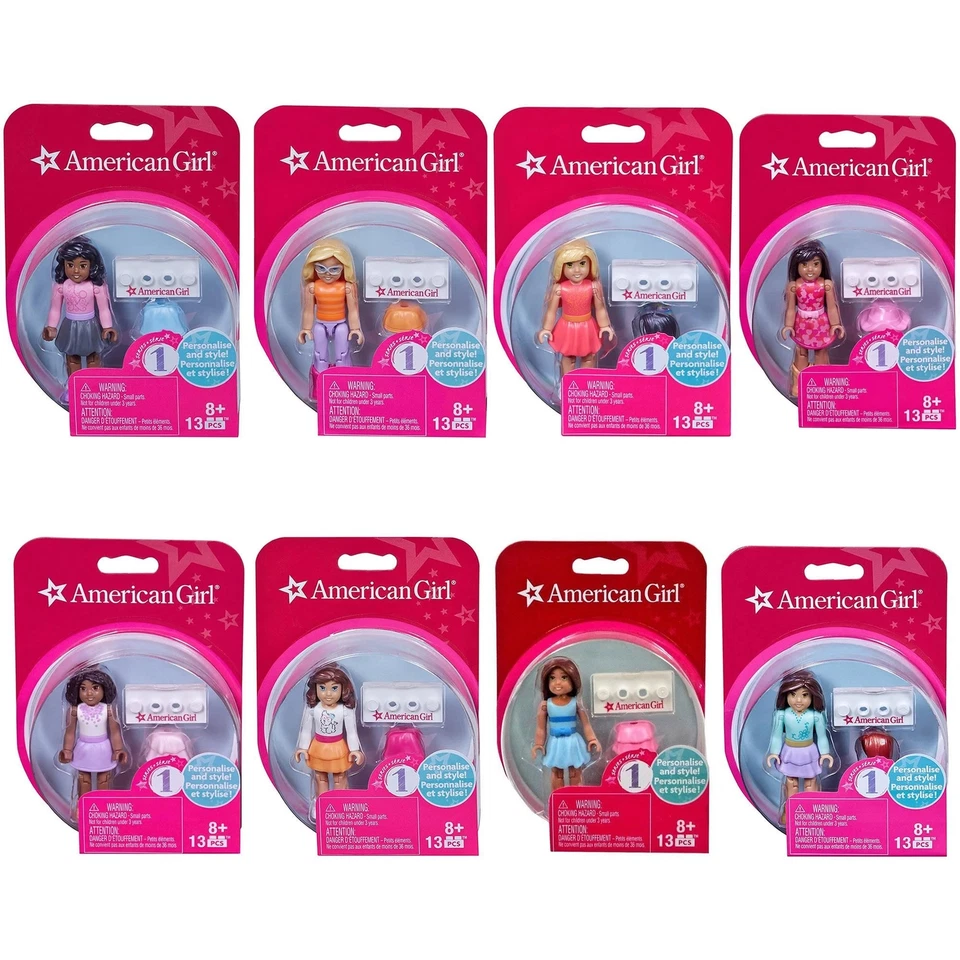 Mega Bloks Muñeca American Girl Paquete de 8 Figuras Estilo Personalizables Serie 1 Foto 2 de 2