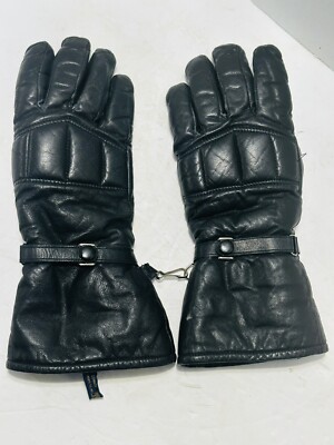 Olympia Sports Co Motorcycle Winter Gloves Cowhide Leather Sherpa Lined Size S