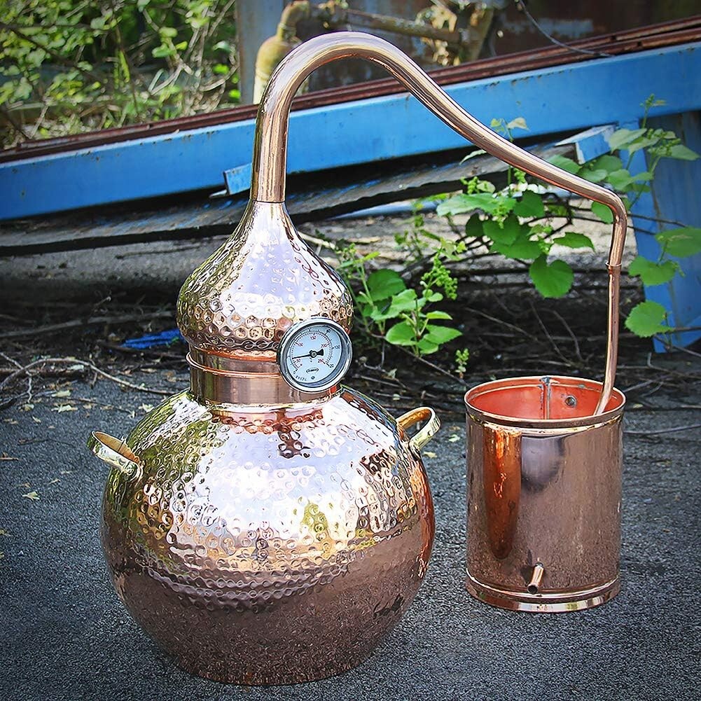 5 Gallon Pure Copper Alembic Still for Whiskey, Moonshine, Essential Oils
