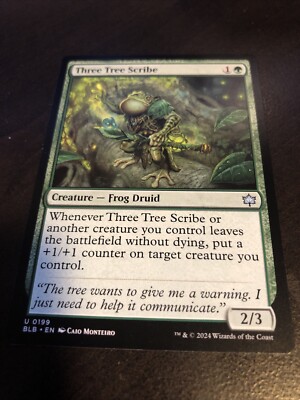 Three Tree Scribe - Bloomburrow (BLB) MTG Magic - In Hand!  