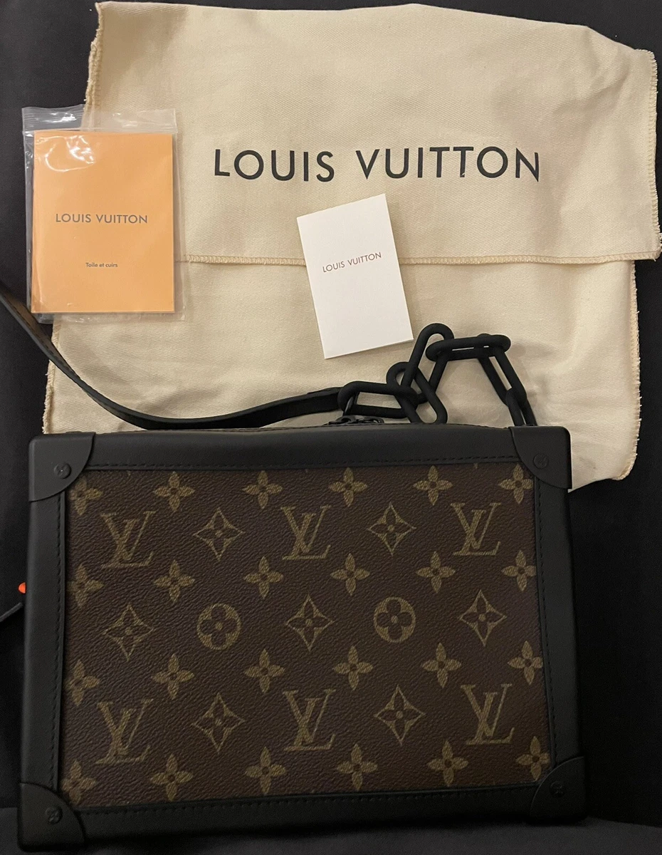 Louis Vuitton Soft Trunk Shoulder Bag in Orange Monogram Leather and