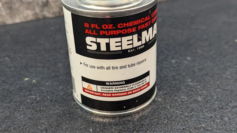 🔥New🔥 Steelman Chemical Vulcanizing Cement 8oz. Tire Repair Sealant G10105 - Image 2 of 4