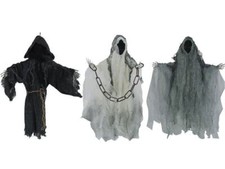 Faceless Reapers Set Three Halloween Grim Props Haunted House Black Gray White