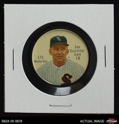 1962 Salada Coins #173 Joe Cunningham White Sox VARIATION 6 - EX/MT