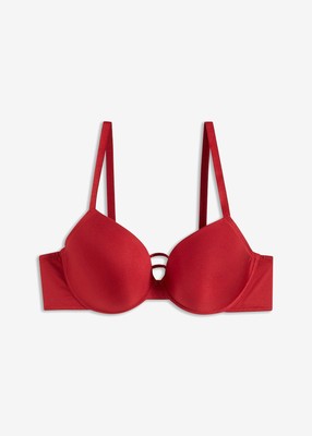 Schalen-BH mit Bügel Gr. (75) C Rot Damen-Bra Oberteil Dessous Neu*