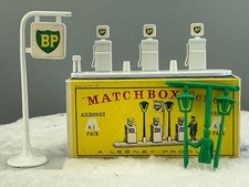 Matchbox Accessory pack A-1,BP Garage pumps and signs,nMINT boxed all original