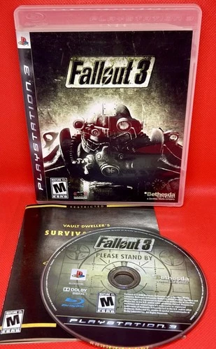 FALLOUT 3 (Sony PlayStation 3, 2008) PS3 Complete w/Manual
