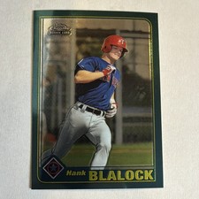 Topps 2001 Traded & Rookies Hank Blalock T214 Texas Rangers Baseball Card