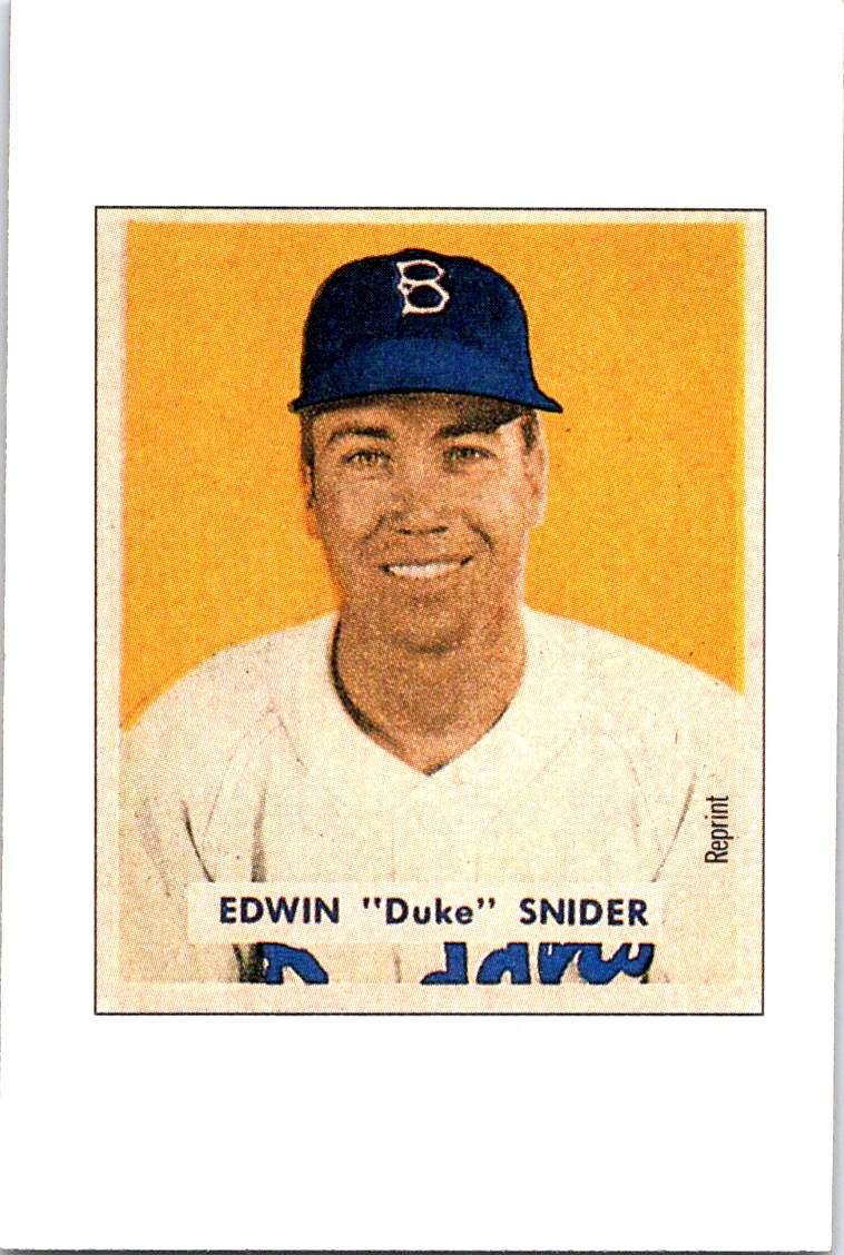 1989 Bowman - Edwin "Duke" Snider #NNO - Near Mint or Better