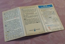 Hewlett Packard HP-25 Calculator Kurzanleitung Taschenrechner