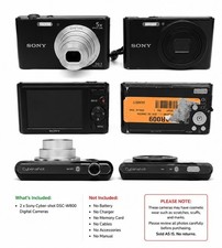 Lot of 2 Sony Cyber-shot DSC-W800 20.1MP Digital Cameras AS-IS Parts Repair