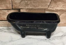 Antique Vintage Souvenir Ceramic Bath Tub Mason City Iowa