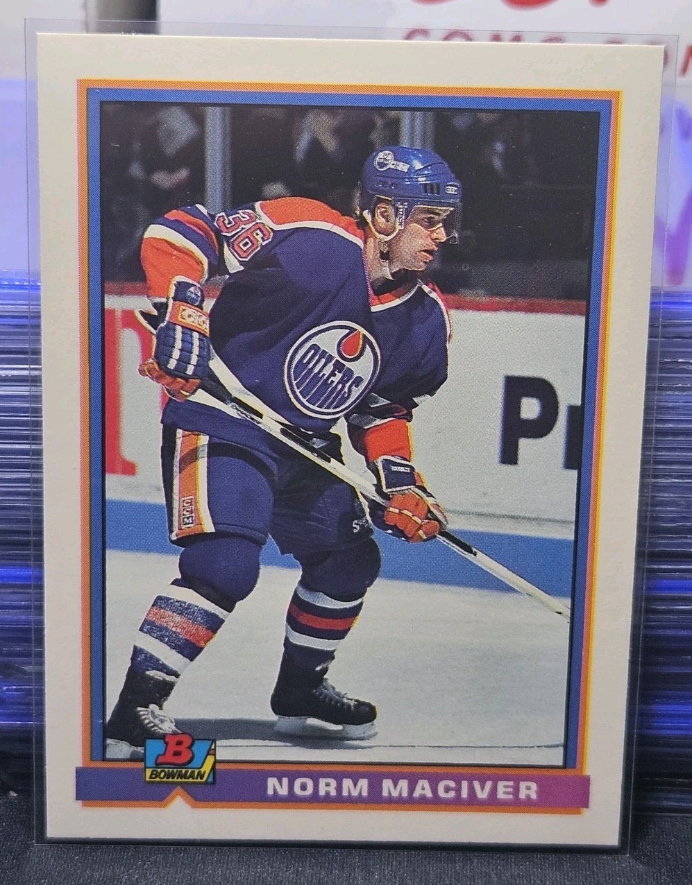 91-92 Bowman Norm Maciver Rookie 🚨🚨🚨 Edmonton Oilers 