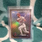 Topps 2024 Series 1 Mike Trout #27 Parallel Los Angeles Angels Baseball Card