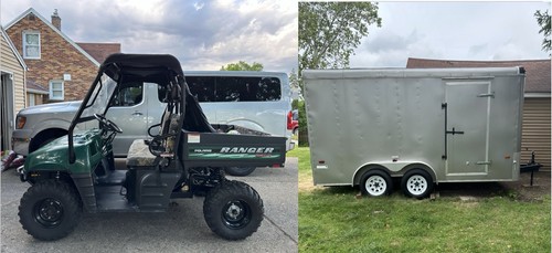 2004 Polaris Ranger 2x4 Like New Package Including Enclosed Trailer
